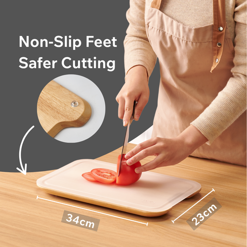 KitchenSavvi 4-in-1 Chopping Board Set